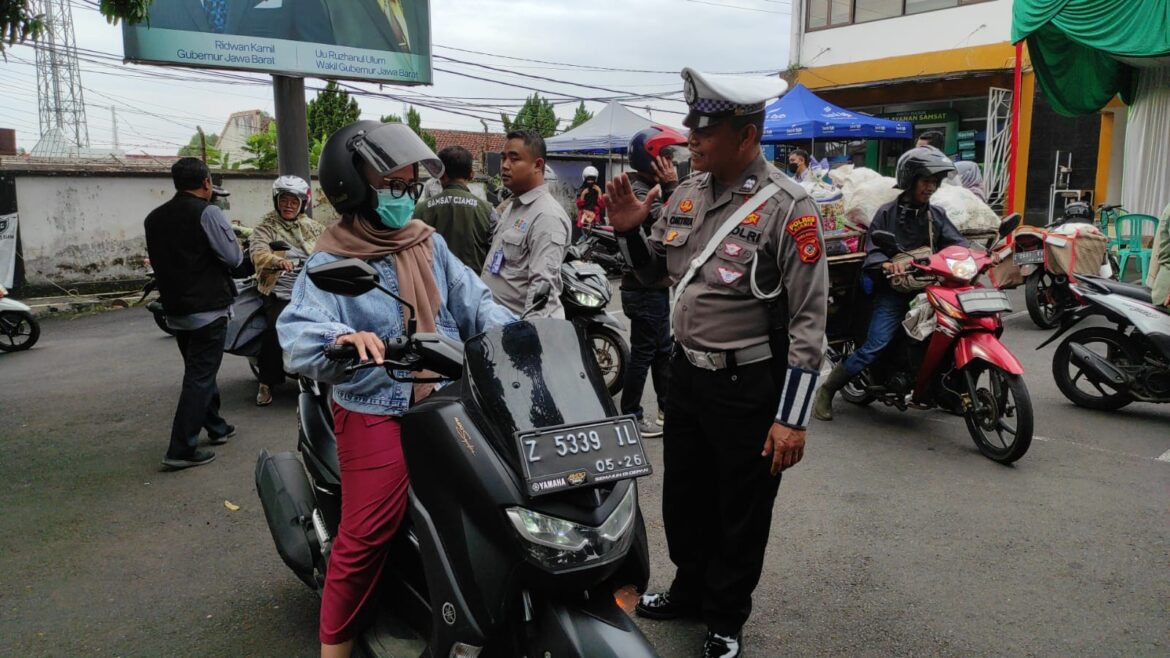 Satuan Lalu Lintas Polres Ciamis Gelar Apel Pelaksanaan Ops Terpadu KTMDU