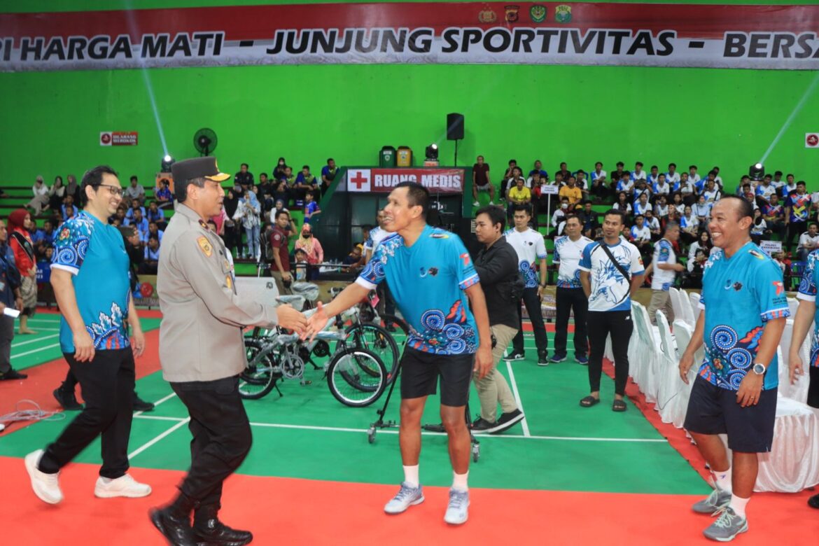 Wakapolda Jabar Buka Kejuaraan Badminton Kapolda Jabar Cup IV Tahun 2023, Dalam Rangka HUT Bhayangkara ke 77