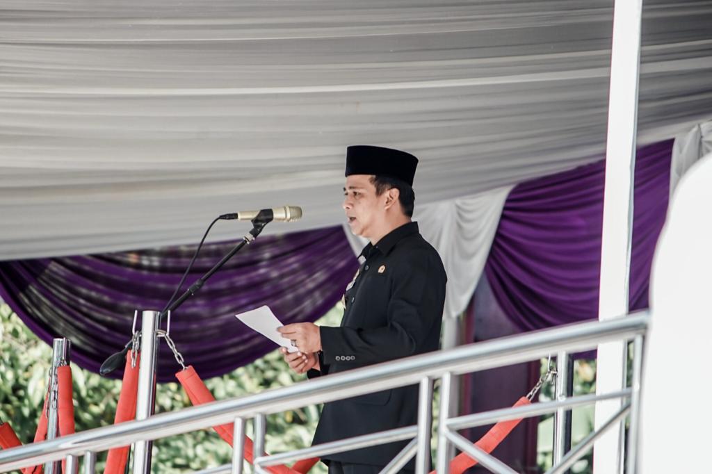 Saat Upacara Bendera, Wabup Ciamis Sebut Peringatan Hari Jadi Merupakan Milik Masyarakat Kabupaten Ciamis