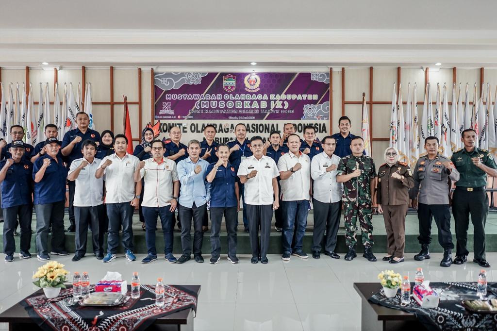 Buka Musorkab IX, Bupati Apresiasi Kinerja KONI Kabupaten Ciamis
