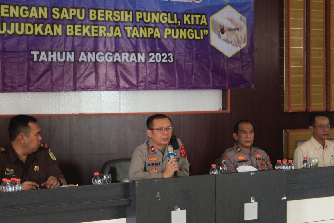 Wakapolres Ciamis Buka Sosialisasi Satgas Saber Pungli UPP Kabupaten Ciamis