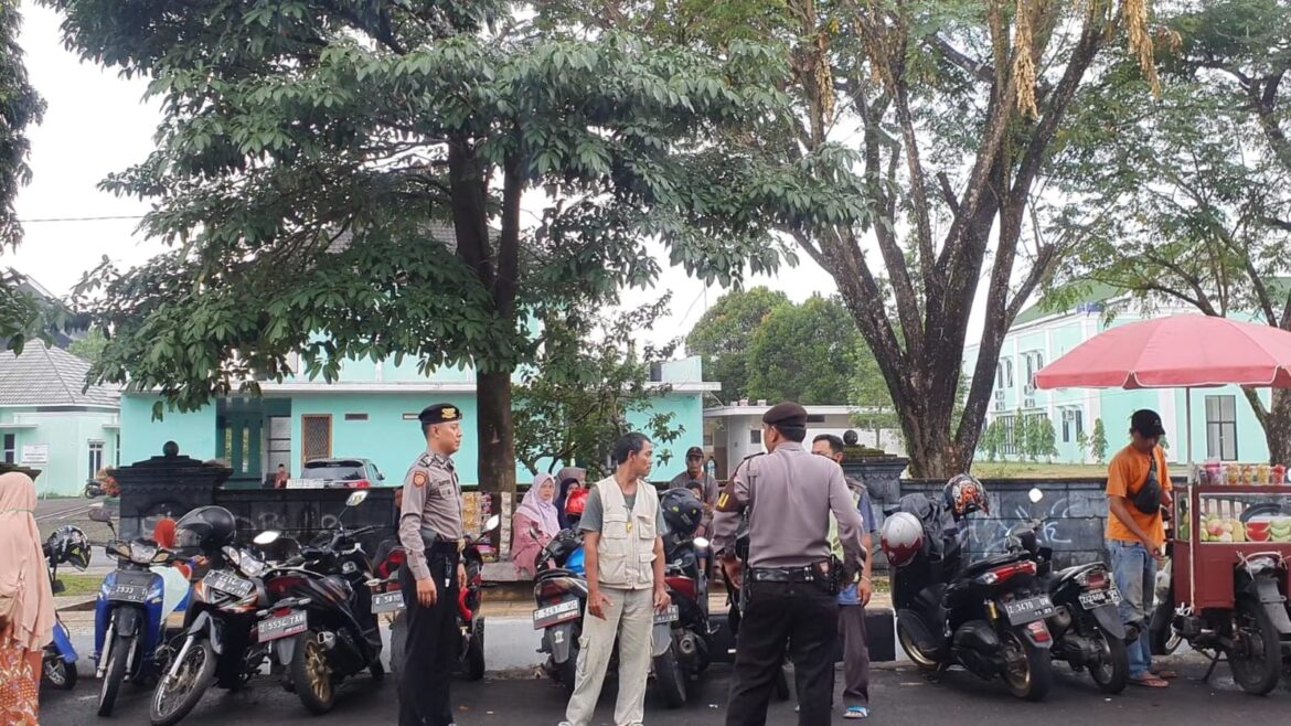 Cipta Kondisi Satuan Samapta Polres Ciamis Patroli Himbauan Kamtibmas di Jalan Protokol