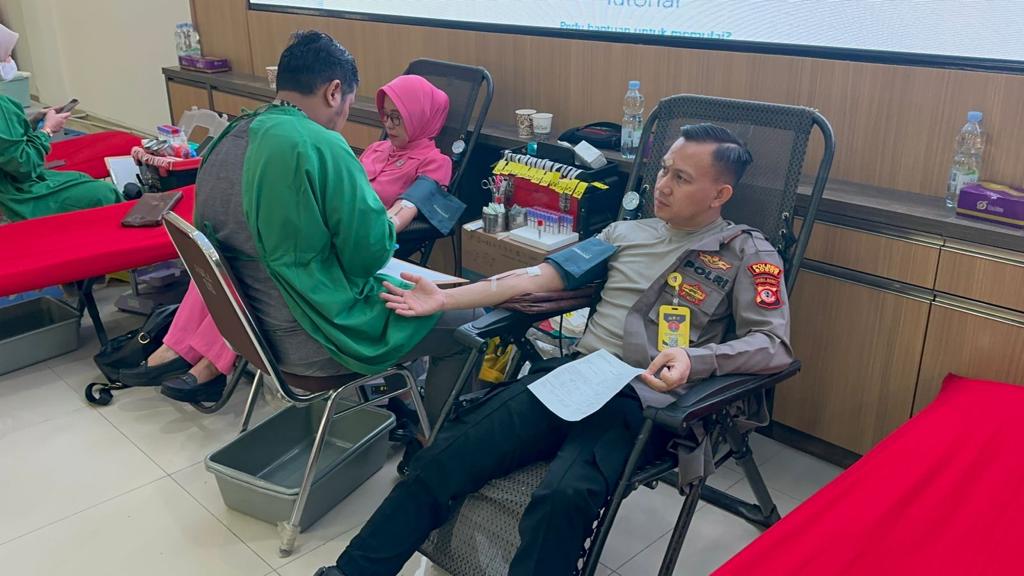 Sambut Hari Bhayangkara Ke 77 Tahun 2023, Polres Bogor Gelar Bhakti Sosial Donor Darah