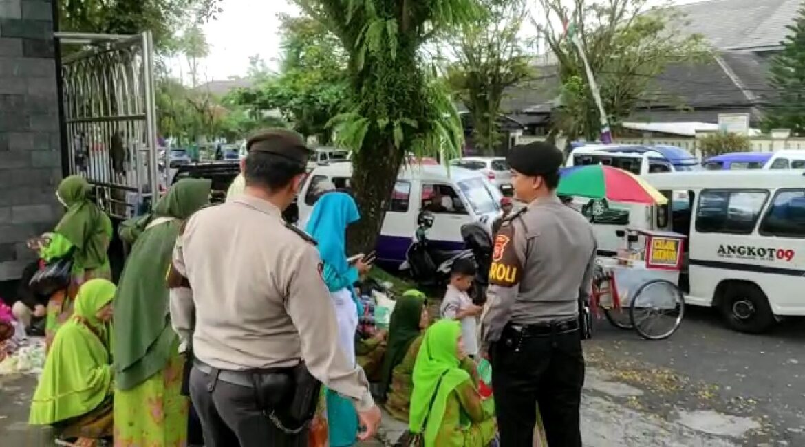 Cegah Aksi Kejahatan, Sat Samapta Polres Ciamis Giat Himbauan Kamtibmas di Islamic Center