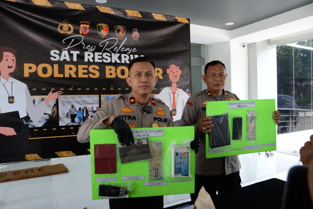 Pihak Kepolisian Polsek CRS Polres Bogor, Ungkap Pelaku Penadah Kendaraan Hasil Curian