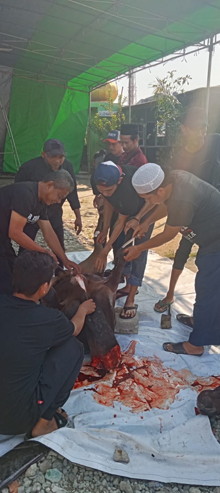 Gardu 0319 Cengkareng Timur Korwil Jakarta Barat: Menyembelih Hewan Kurban untuk Menebar Keberkahan di Hari ‘Idul Adha