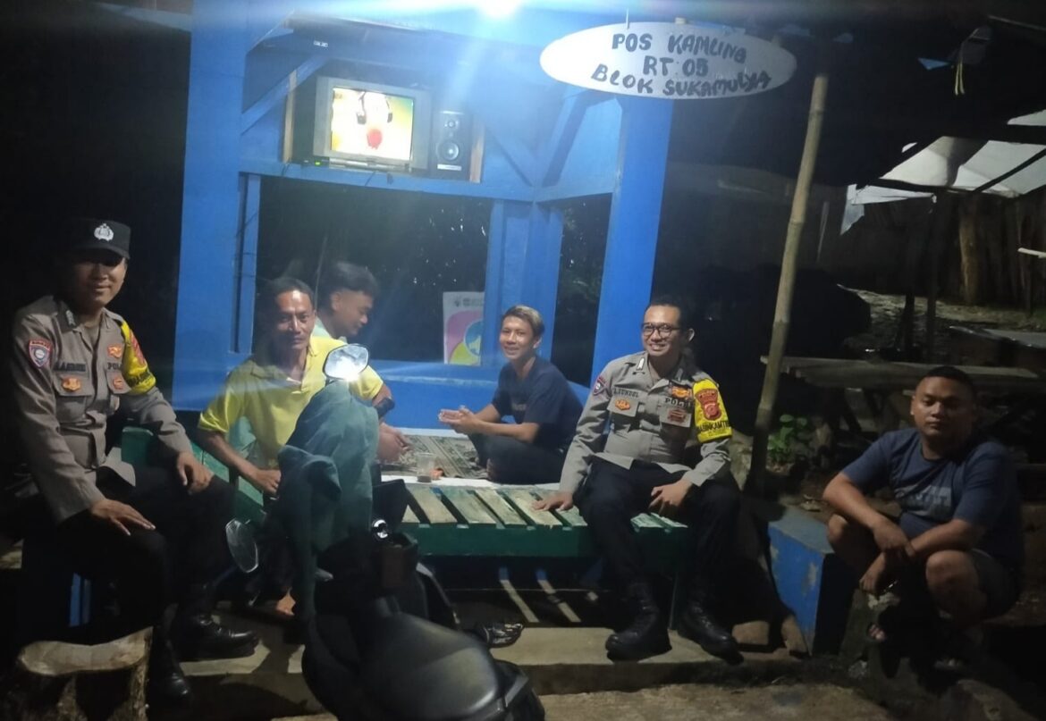 Polsek Cipaku Polres Ciamis Gelar Patroli Biru KRYD Antisipasi C3 ke Daerah Jalur Rawan Kejahatan