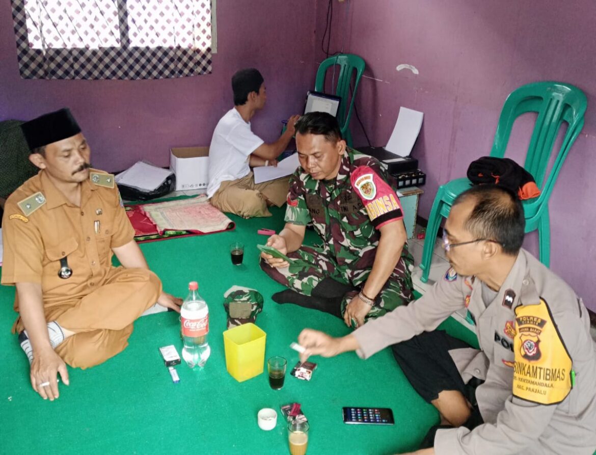 Ciptakan Situasi Aman dan Nyaman, Polsek Panjalu Laksanakan giat Korkom Harkamtibmas
