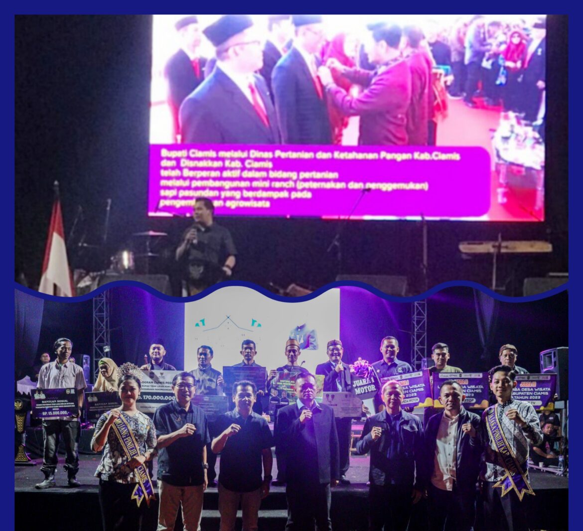 Ngarak Pataka di Eks Kewadanaan Panumbangan: Wabup Ciamis Sebut Indikator Keberhasilan Dalam Pembangunan Tahun 2022 Ciamis Meraih 287 Penghargaan
