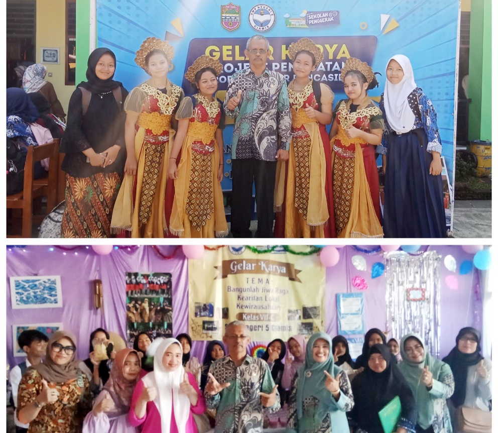 Sekolah Penggerak Angkatan 2 SMPN 5 Ciamis Gelar Karya P5 Tahun Pelajaran 2022-2023