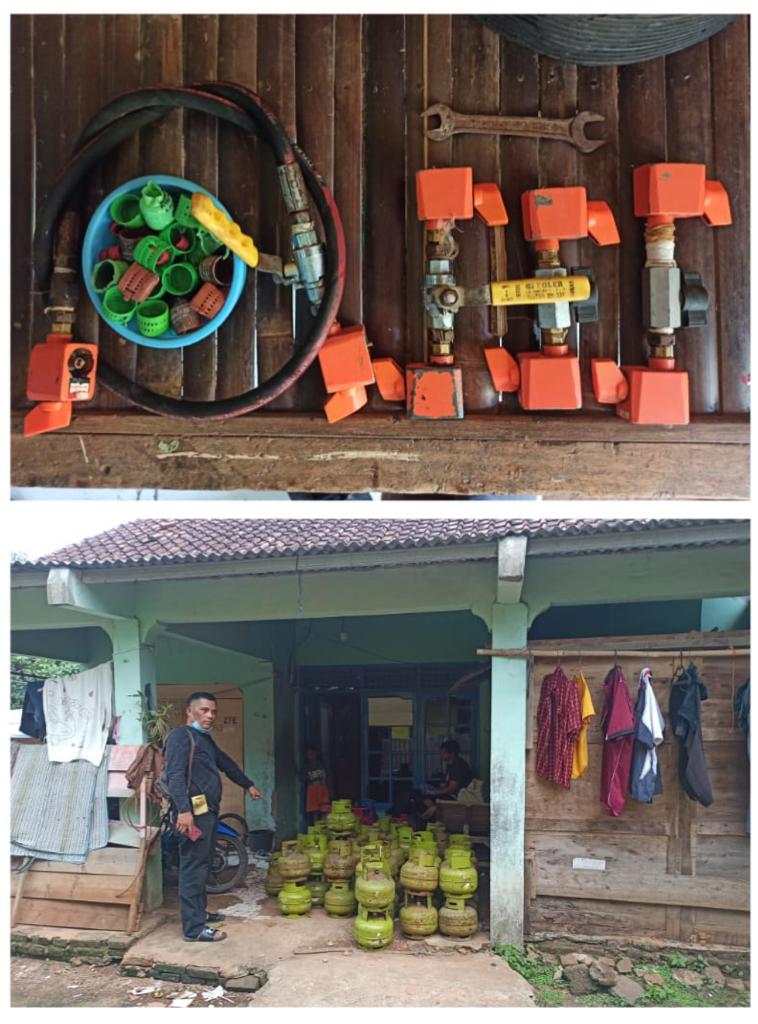 Polsek Cileungsi Polres Bogor Ungkap Pelaku Pengoplosan Gas Bersubsidi
