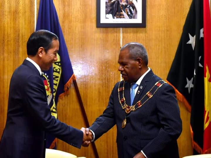 Presiden Jokowi Bertemu Gubernur Jenderal Papua Nugini