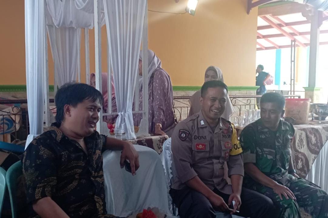 Perkuat Sinergitas, Polsek Panjalu Monitoring Kegiatan Hajatan Warga