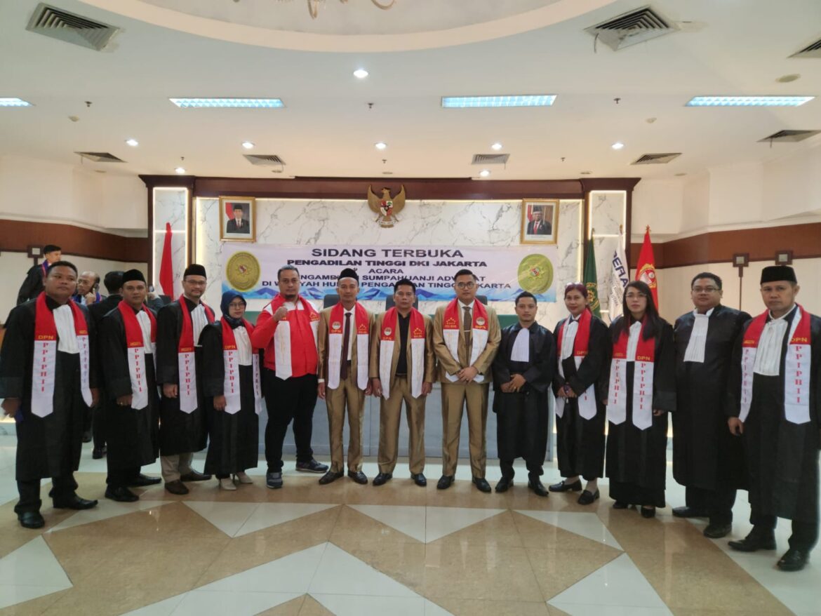 Selesai Pengambilan Sumpah Janji Advokat di Pengadilan Tinggi DKI Jakarta, Ini pesan KETUM PPIPHII