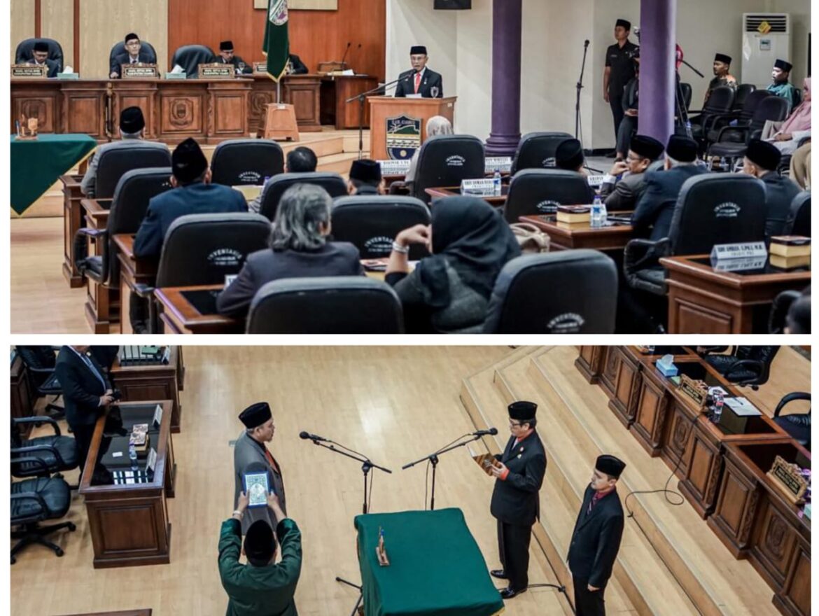 Anggota Fraksi PKS Resmi Dilantik Sebagai PAW Anggota DPRD: Bupati Ciamis Berharap Hadirnya Dapat Mewarnai Legislatif