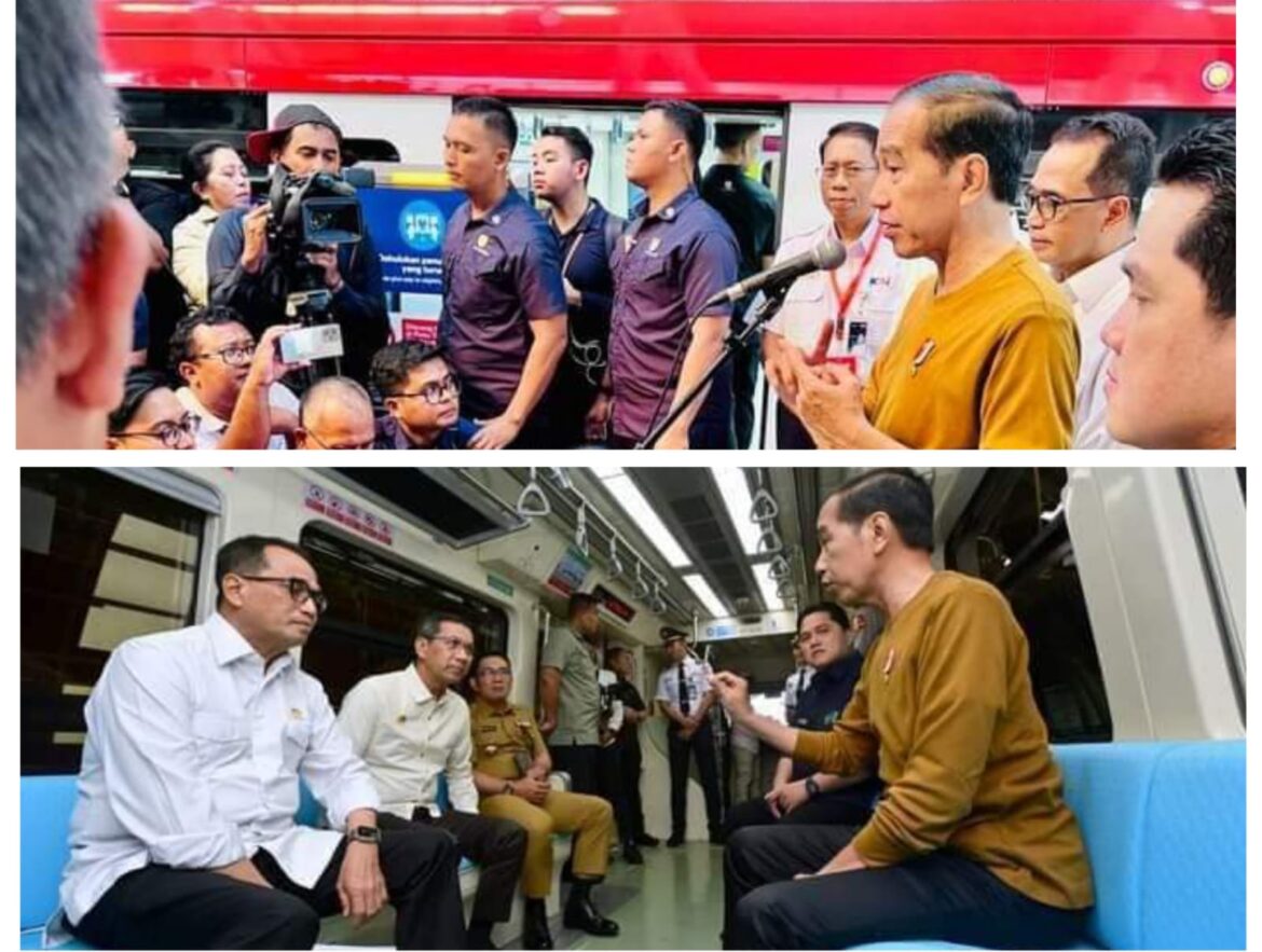 Jajal LRT Jabodebek, Presiden Jokowi: Keamanan dan Keselamatan Harus Diutamakan