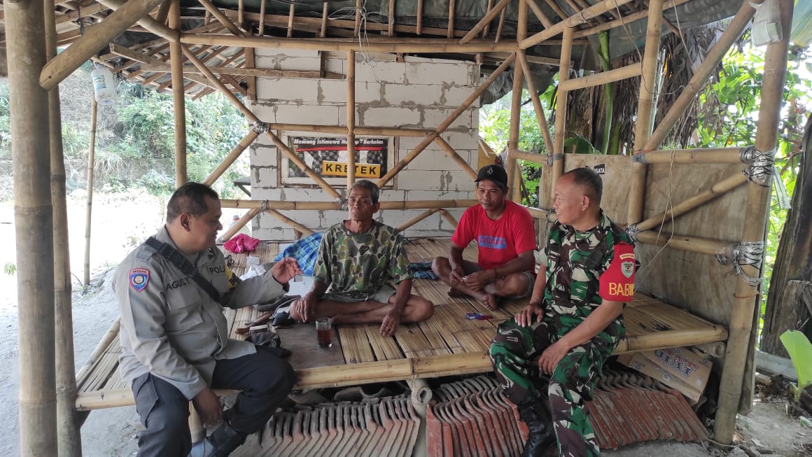 Sinergitas TNI Polri Wilayah Hukum Polsek Klapanunggal Giat Dialogis Dan Mapping Terkait Pencegahan TPPO