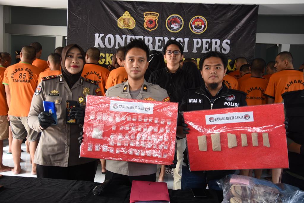 Polres Bogor Amankan 42 Orang Tersangka Dalam Gelaran Operasi Antik 2023