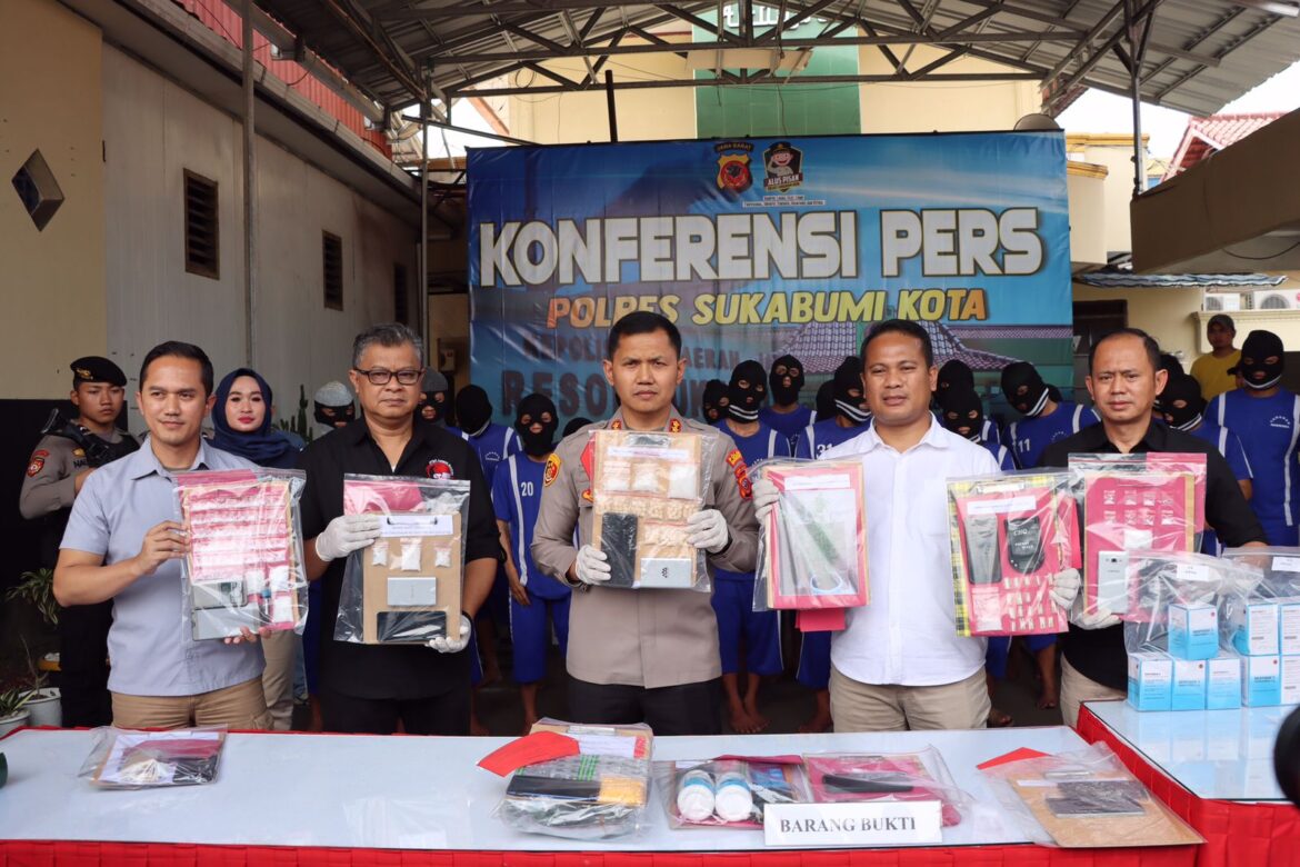 Polres Sukabumi Kota Ungkap 16 Kasus Peredaran Narkoba di Operasi Antik Lodaya 2023