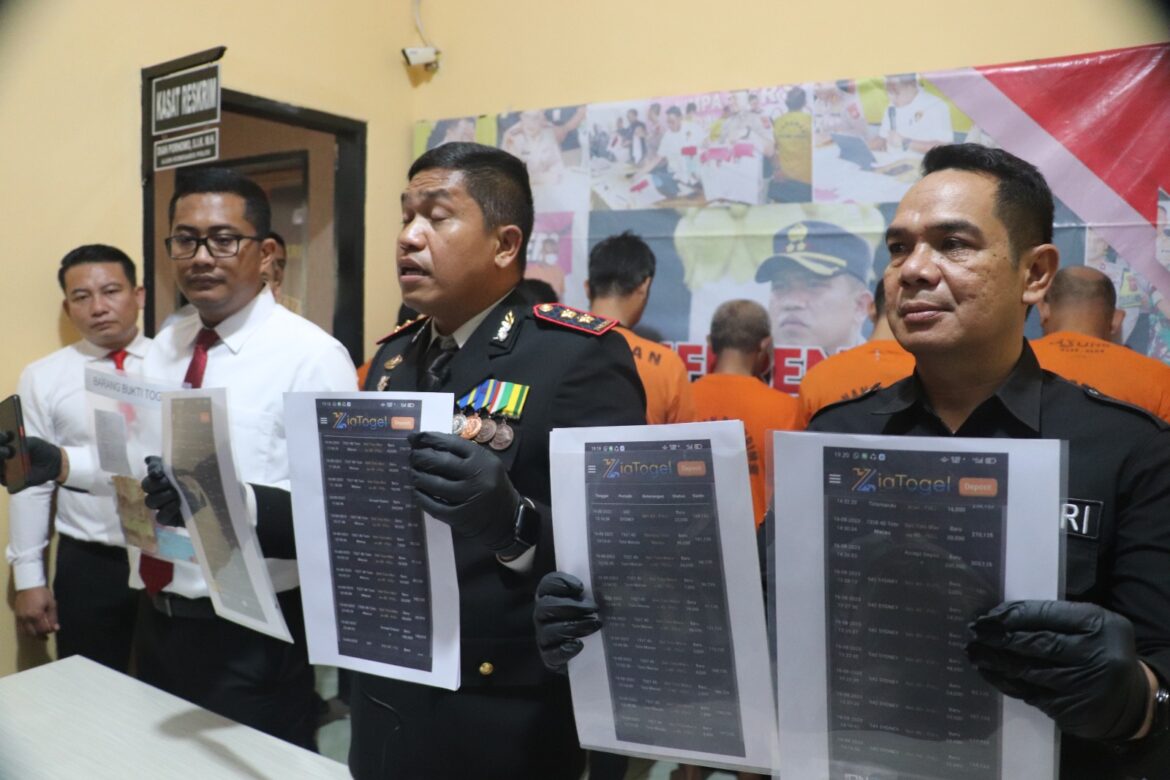 Polres Sukabumi Mengungkap Kasus Perjudian Togel Online