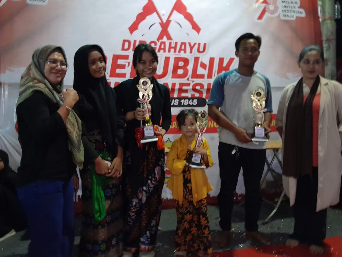 PENTAS SENI MALAM PUNCAK HUT RI KE 78,SUKSES DAN MERIAH