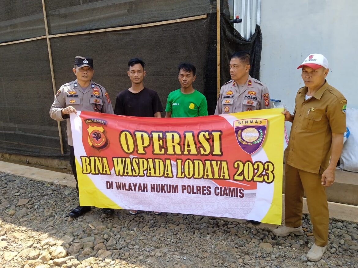 Antisipasi Gangguan Kamtibmas, Polsek Sukadana Giat Operasi Bina Waspada Lodaya Tahun 2023 di Desa Bunter
