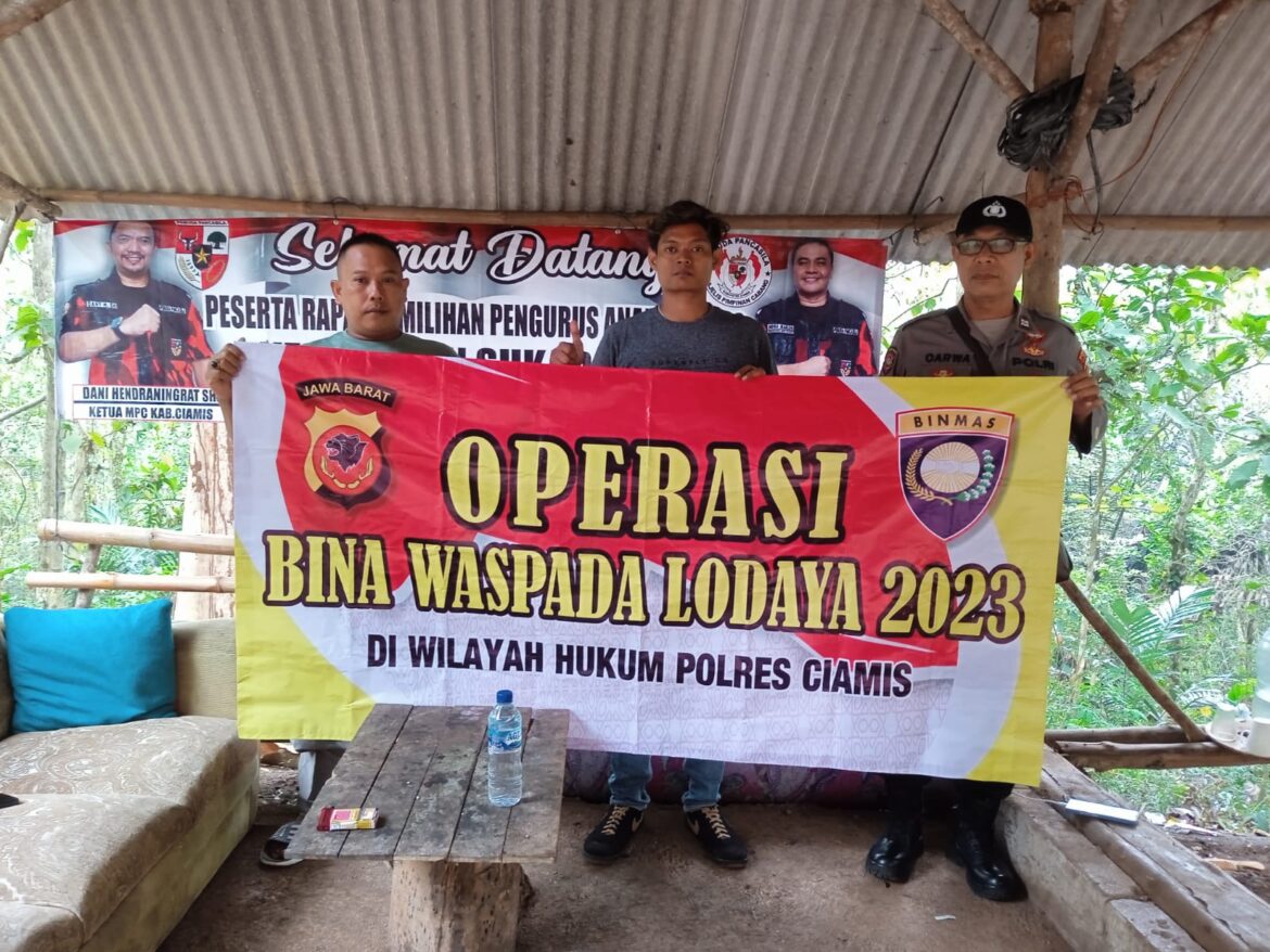 Polsek Sukadana Polres Ciamis Binluh kepada Ormas Pemuda Pancasila