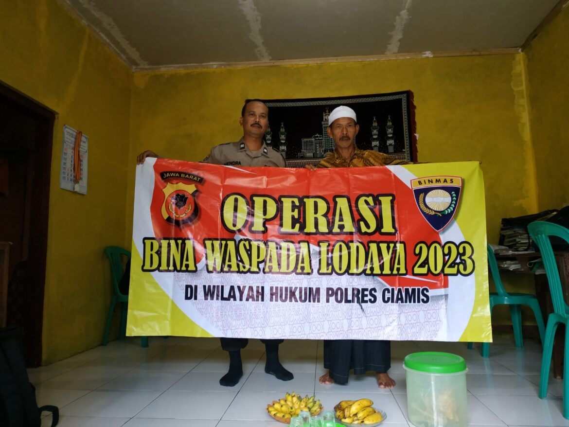 Tangkal Radikalisme dan Anti Pancasila, Polsek Cimaragas Beri Binluh ke Masyarakat