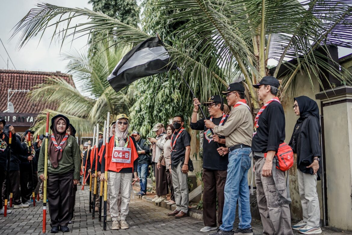 Lepas Peserta GNP LK 2023 Kwarcab Ciamis, Bupati Herdiat : Pramuka Ciamis Harus Terus Berkembang