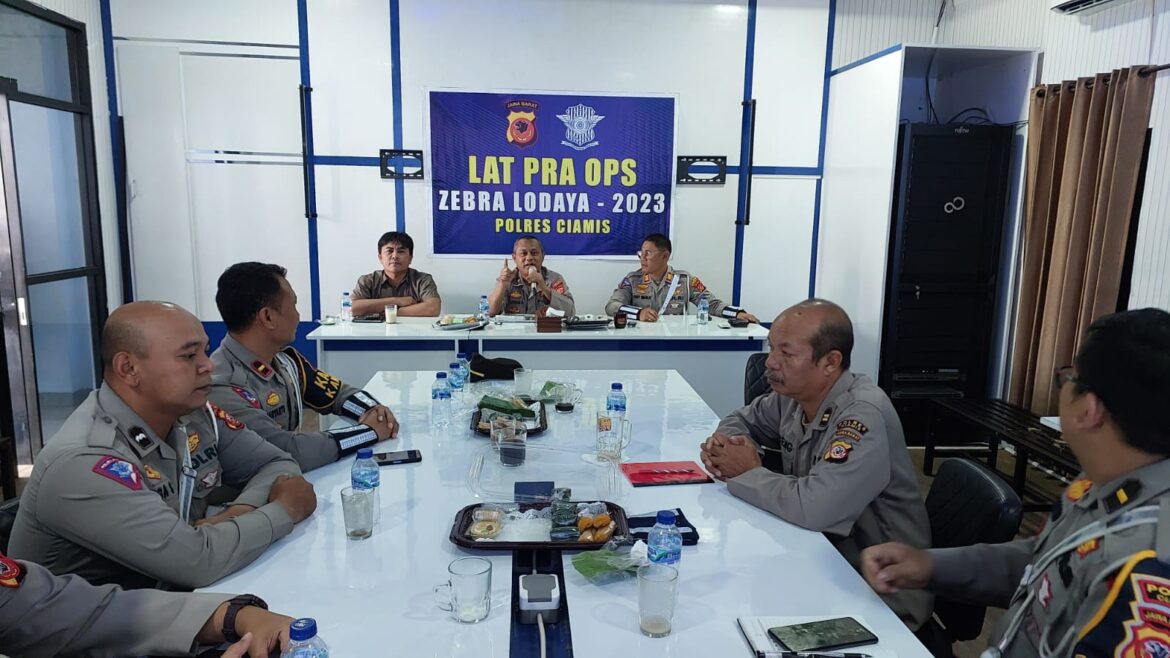 Polres Ciamis Gelar Lat Pra Ops Zebra Lodaya 2023