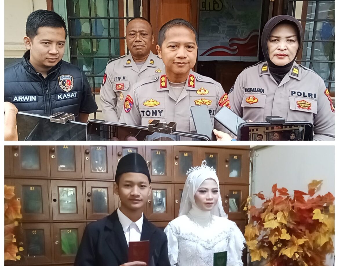 Penuh Haru dan Suka Cita Tahanan TPPO Satreskrim Polres Ciamis Nikah di Ruang Tahanan