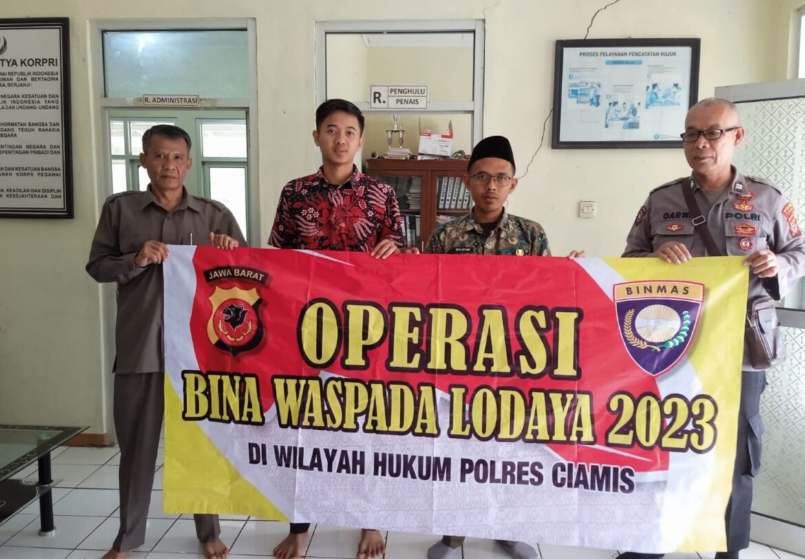 Tangkal Radikalisme, Polsek Sukadana Beri Binluh ke Pegawai Kemenag Sukadana