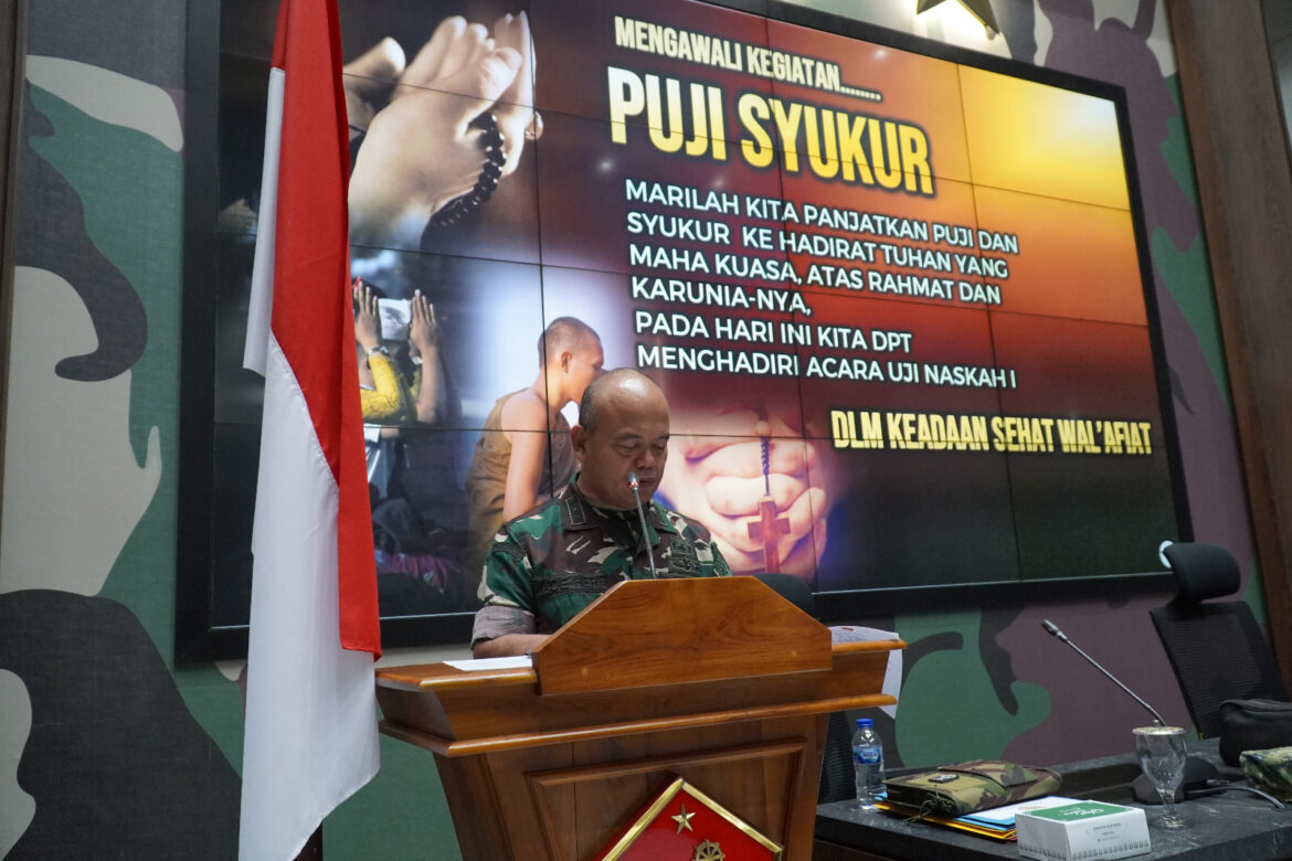 Kodiklatad:Uji Naskah I Kurikulum Prodi Dikpa Bang II Heli Fennec AS 350/550, Dikpa Bang II Sabang Casa 212 dan Dik DANKIKAV TA 2023