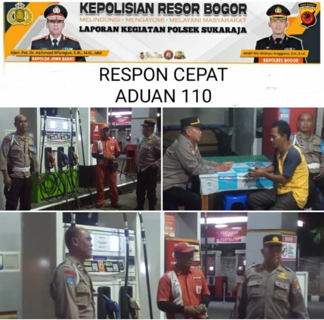 Polsek Sukaraja Respon Cepat Aduan Adanya Dugaan SPBU Cijujung Langgar SOP