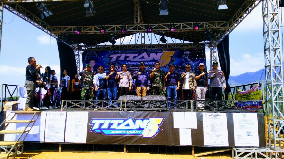 Bersama Forkopimda Kapolres Ciamis Hadiri Trail Adventure Aniversary ke 5 TITAN di Panumbangan