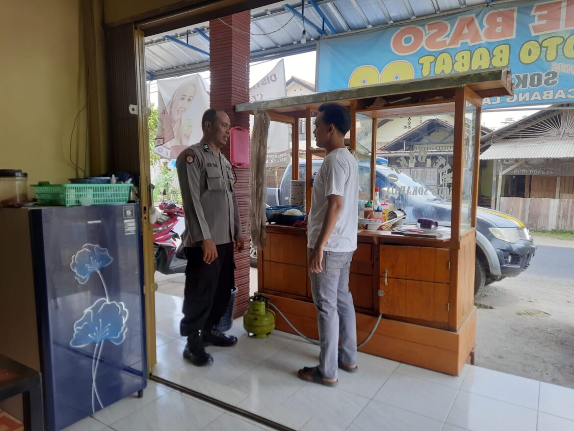 Cipta Kondisi, Polsek Lakbok Polres Ciamis Sambang ke Warga Desa Sidarahayu