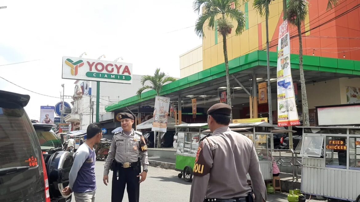 Antisipasi Aksi Kriminalitas, Personel Polres Ciamis Giat Himbauan Kamtibmas