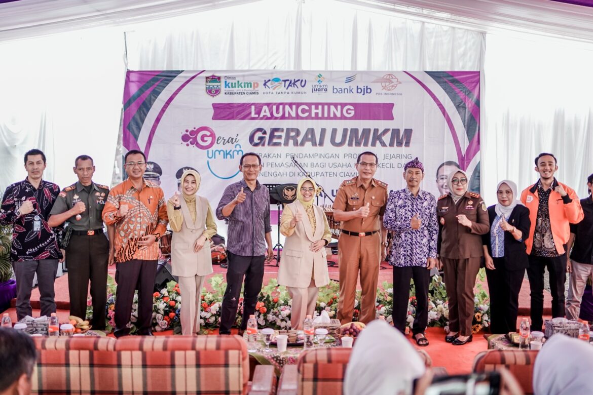 Komitmen Tumbuhkan Sektor Usaha Mikro Kecil dan Menengah, Pemkab Ciamis Launching Gerai UMKM