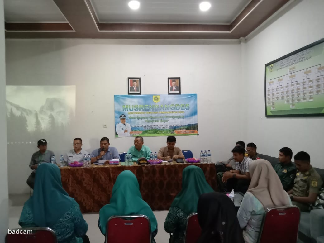 Babinsa Desa Lumpang Peltu Jajang Mewakili Danramil 0621-23/PP Hadiri Musrenbang Desa Lumpang