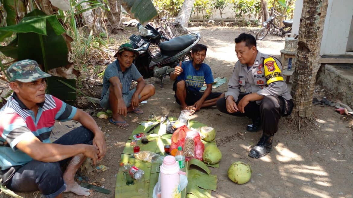 Polsek Lakbok Polres Ciamis cipta kondisi Gali Informasi ke Warga Sukanagara
