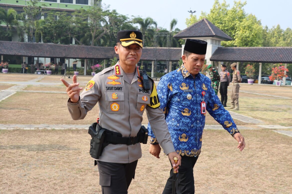 Siap Amankan Pemilu, Polresta Tangerang Laksanakan Apel Gelar Pasukan Operasi Mantap Brata