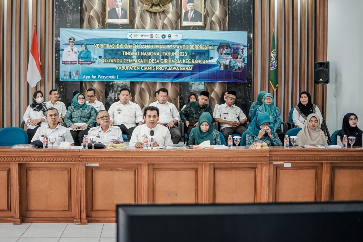 Wabup Ciamis Bangga dan Apresiasi: Posyandu Cempaka III Ikuti Verifikasi Dokumen Posyandu Berprestasi Tingkat Nasional
