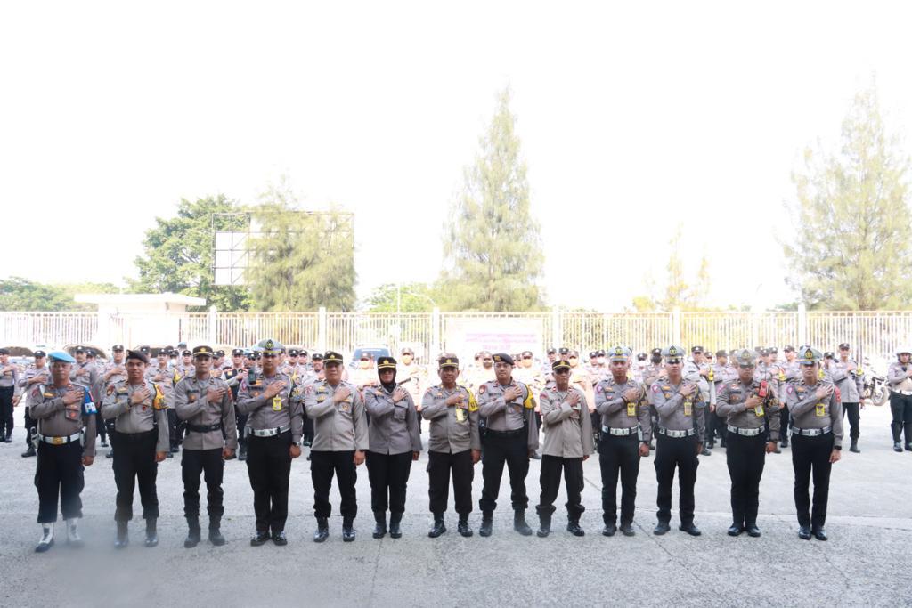 Jelang Pemilu Polres Bogor Gelar Apel Pengecekan Kendaraan Dinas