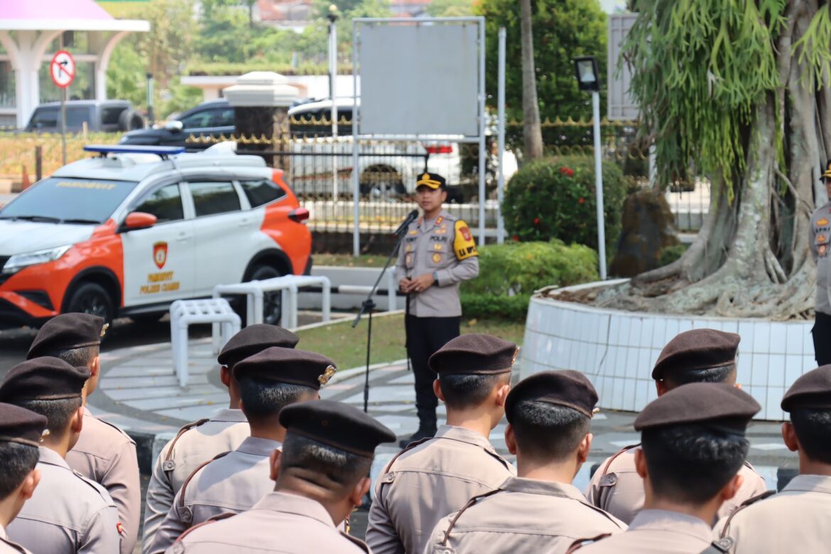 Kapolres Ciamis Pimpin Langsung Pam pelayanan Aksi FSPP Solidaritas Muslim Palestina di Ciamis