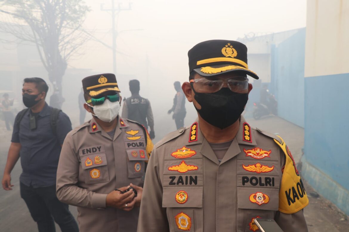 Polres Metro Tangerang Kota Siapkan Personil Patroli Amankan Rumah Warga Dampak Kebakaran TPA Rawa Kucing