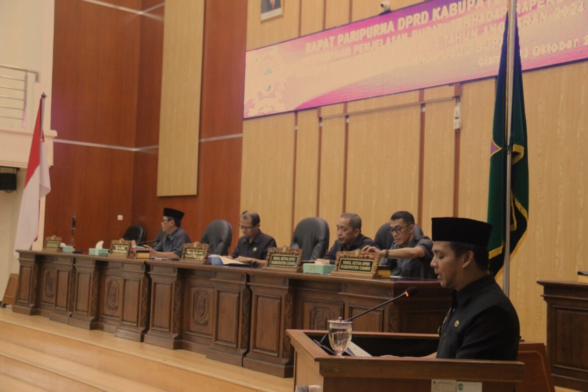 Rapat Paripurna DPRD Kabupaten Ciamis Bahas Rancangan Perda APBD dan 4 Raperda Tahun 2023