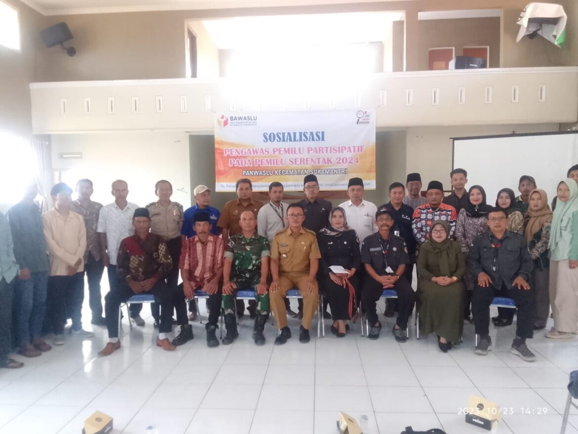 Polsek Panjalu Giat Sosialisasi Partisipatif Bersama Panwaslu Kecamatan Jelang Pemilu 2024
