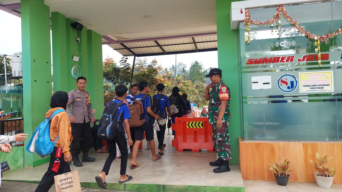 Cipta Kondisi, Polsek Cipaku Polda Jabar Giat Monitoring di Objek Wisata Cipangalun Desa Jalatrang
