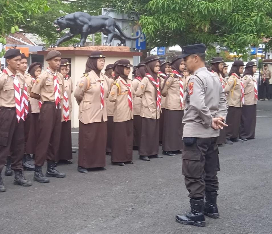Polsek Ciamis Polres Ciamis Binluh ke Saka Bhayangkara Polres Ciamis