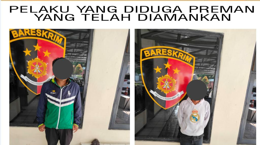 Kepolisian Amankan 2 Orang Terduga Pelaku Premanisme di Megamendung Puncak Bogor